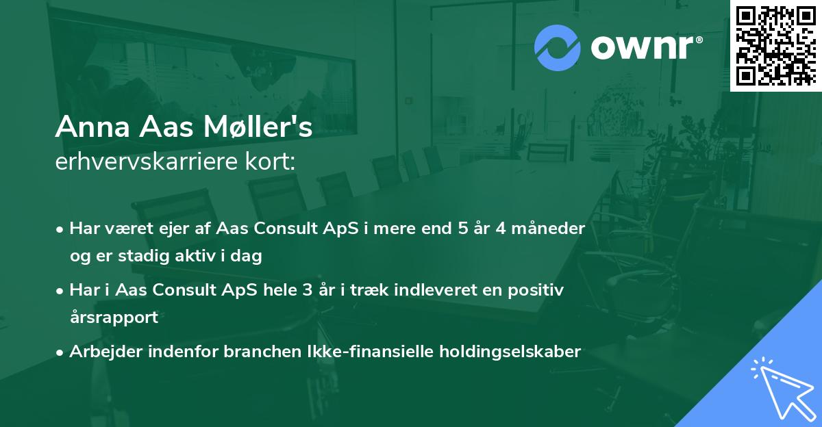 Anna Aas Møller's erhvervskarriere kort