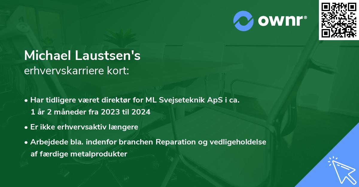Michael Laustsen's erhvervskarriere kort