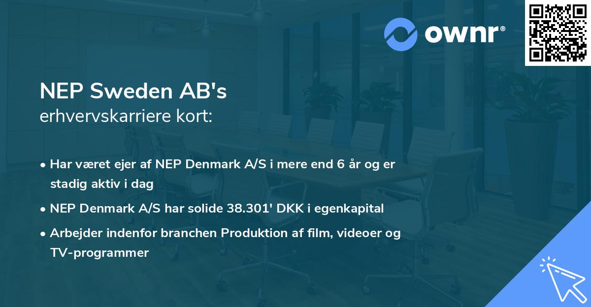 NEP Sweden AB's erhvervskarriere kort