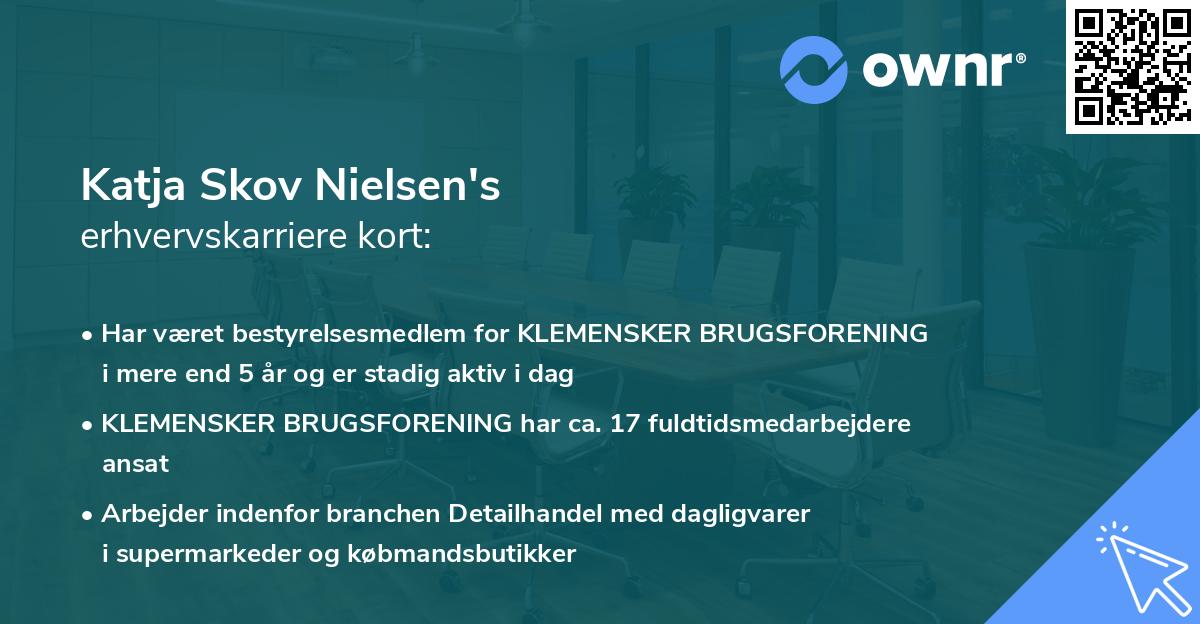 Katja Skov Nielsen's erhvervskarriere kort
