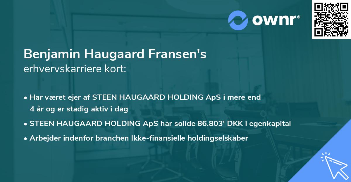 Benjamin Haugaard Fransen's erhvervskarriere kort