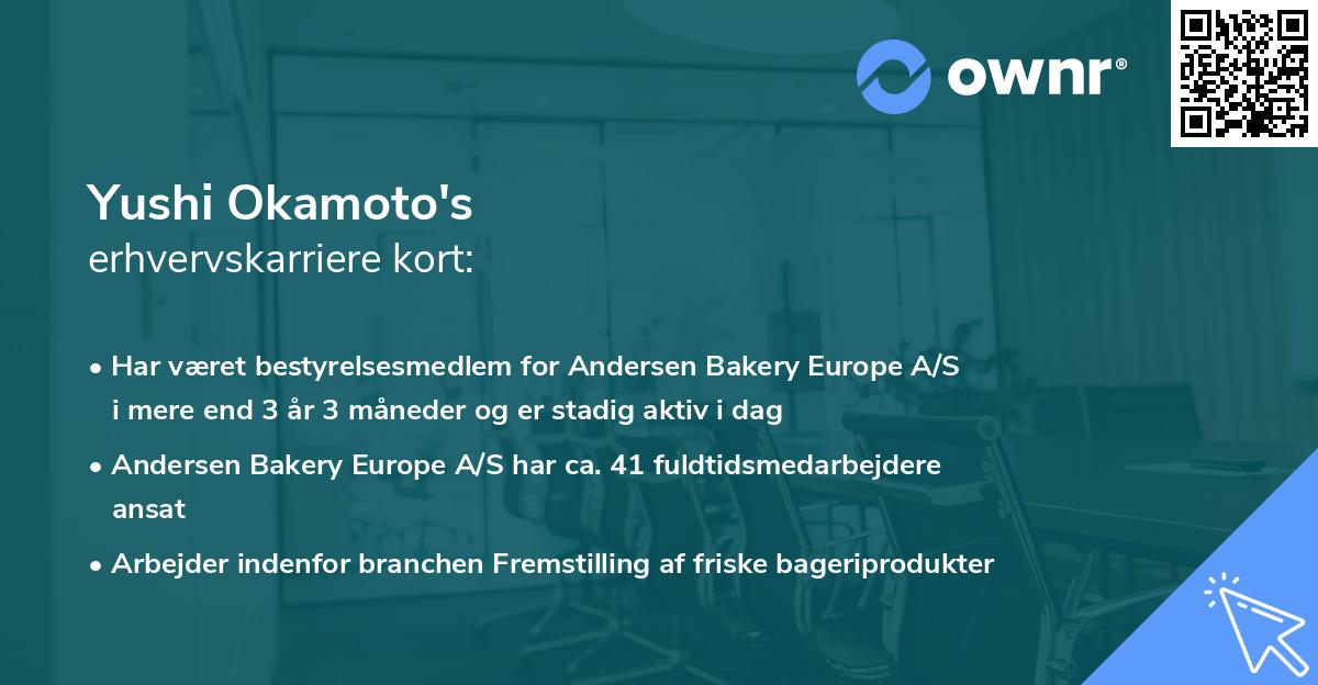 Yushi Okamoto's erhvervskarriere kort