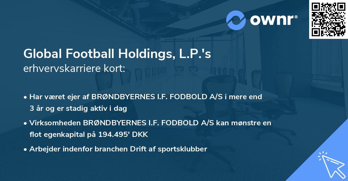Global Football Holdings, L.P.'s erhvervskarriere kort