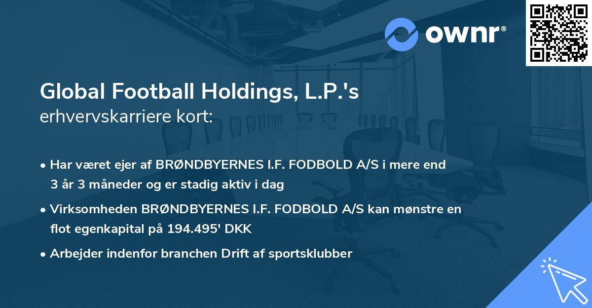 Global Football Holdings, L.P.'s erhvervskarriere kort