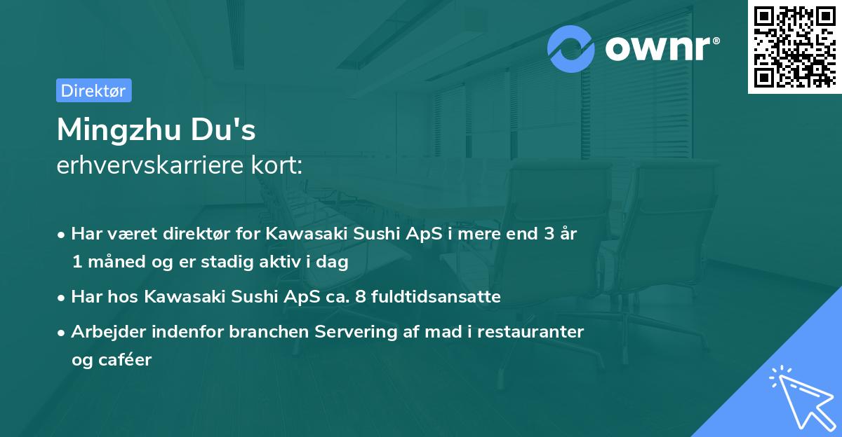 Mingzhu Du's erhvervskarriere kort