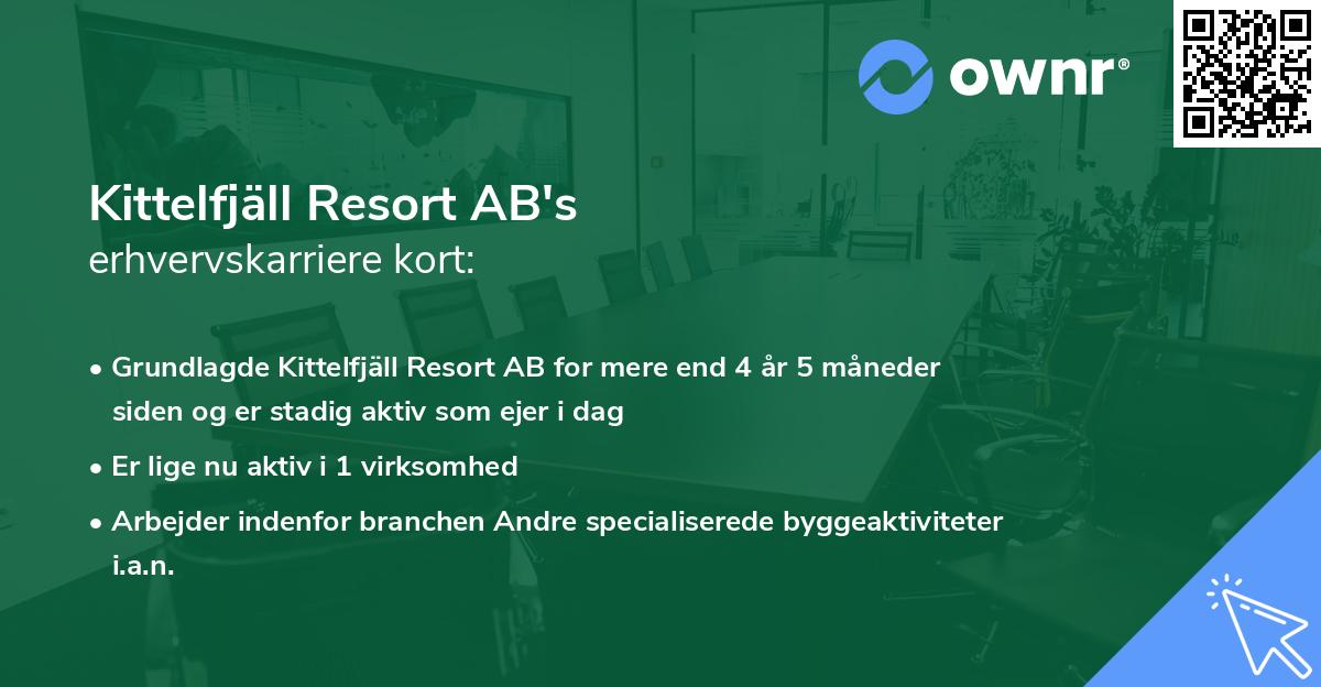 Kittelfjäll Resort AB's erhvervskarriere kort