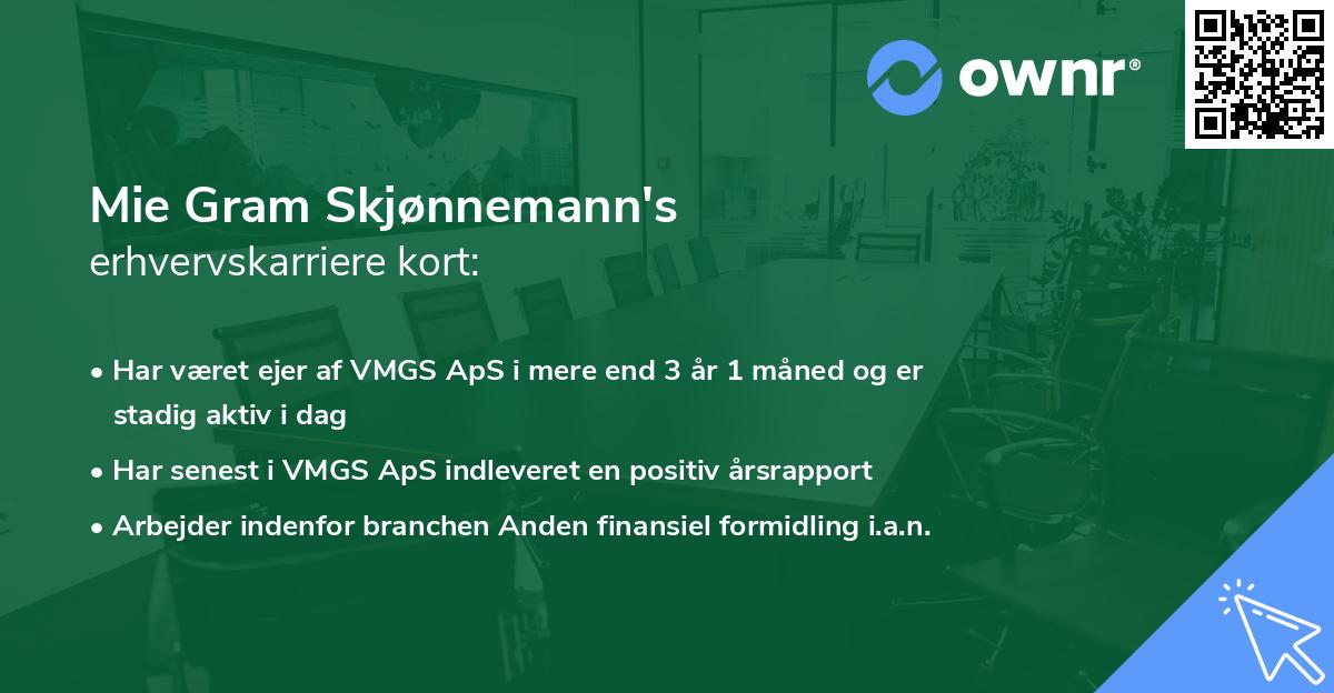 Mie Gram Skjønnemann's erhvervskarriere kort