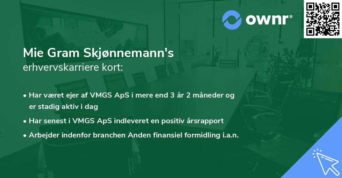 Mie Gram Skjønnemann's erhvervskarriere kort