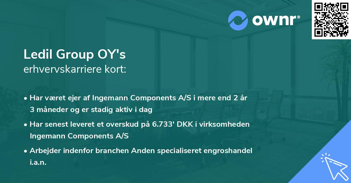 Ledil Group OY's erhvervskarriere kort
