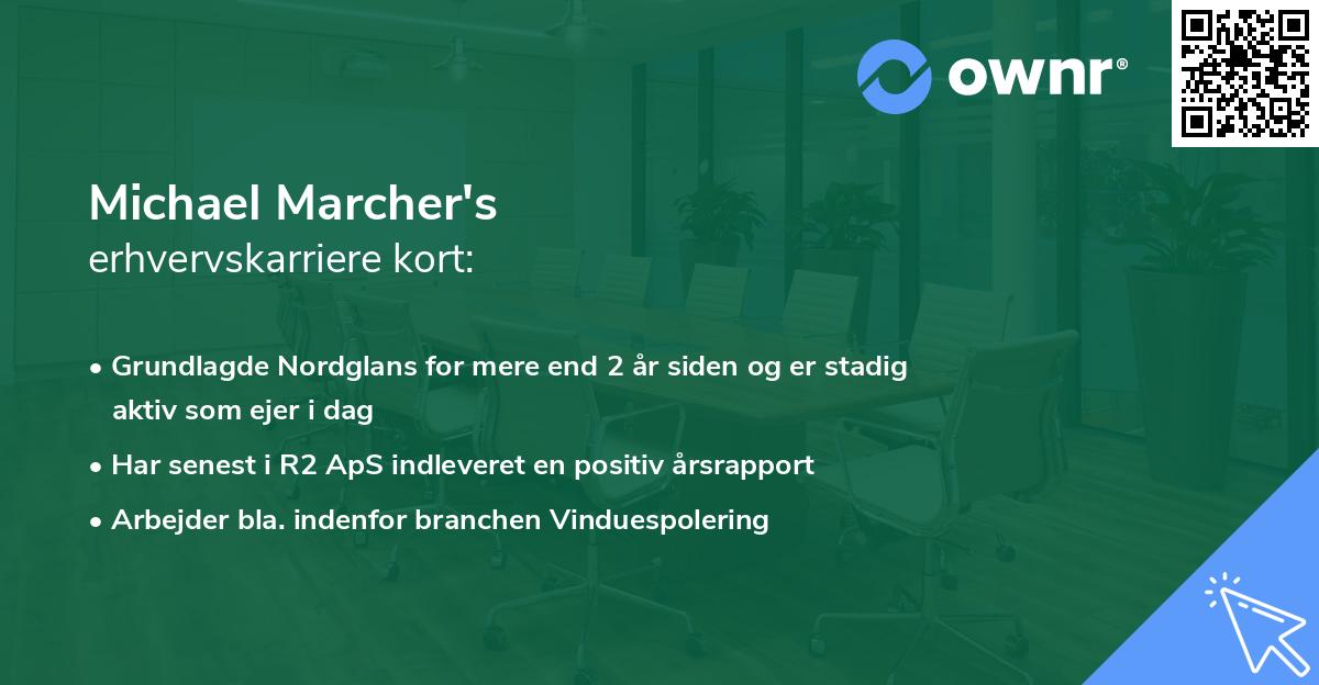 Michael Marcher's erhvervskarriere kort