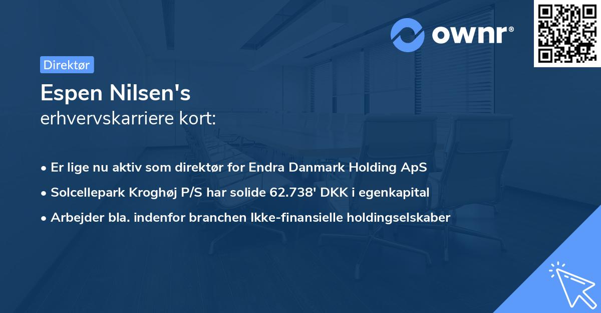 Espen Nilsen's erhvervskarriere kort
