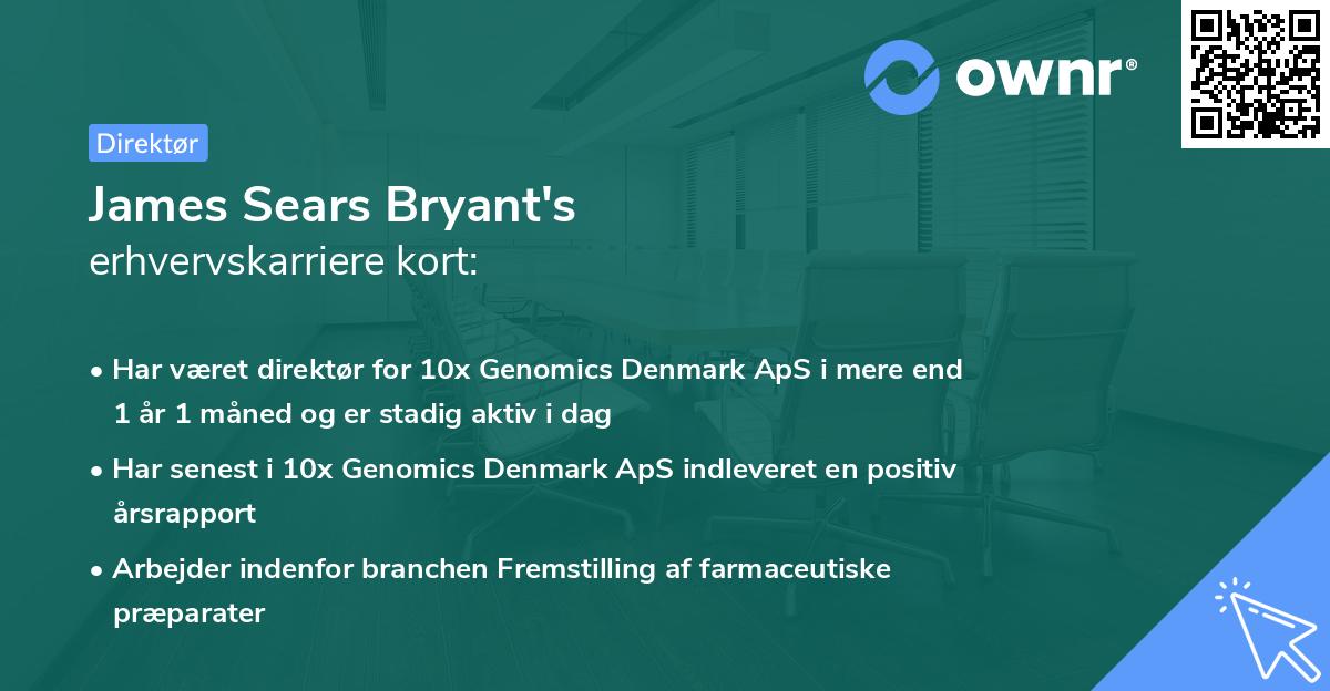 James Sears Bryant's erhvervskarriere kort