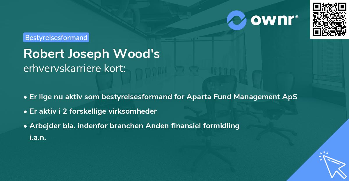 Robert Joseph Wood's erhvervskarriere kort