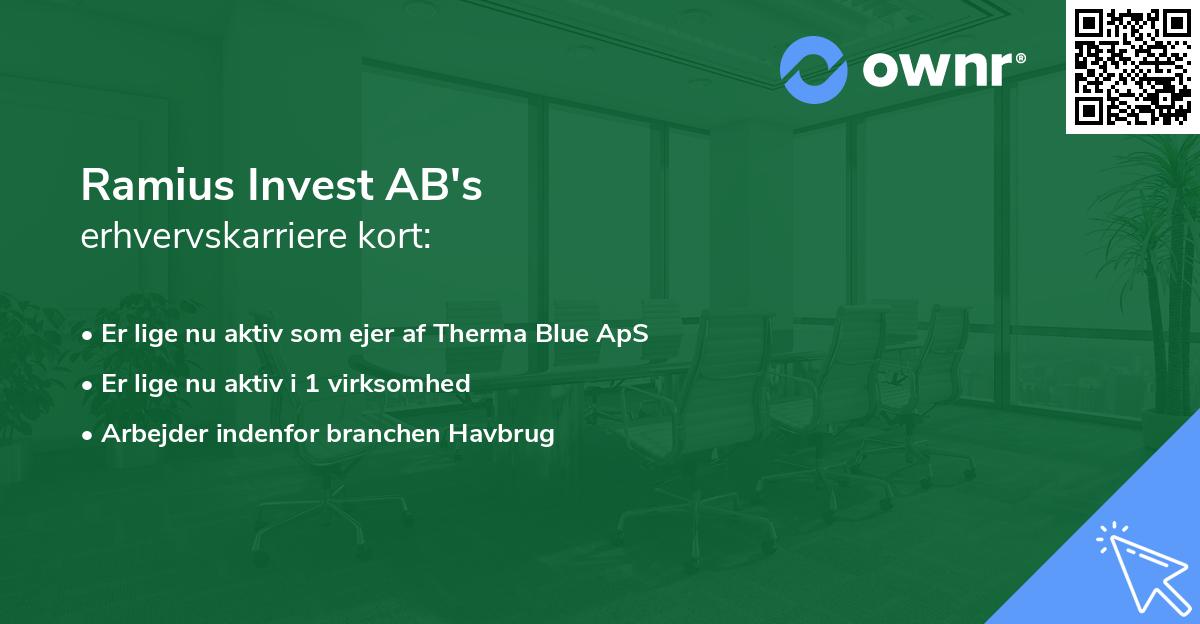 Ramius Invest AB's erhvervskarriere kort
