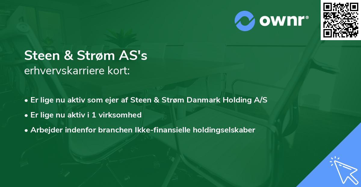 Steen & Strøm AS's erhvervskarriere kort