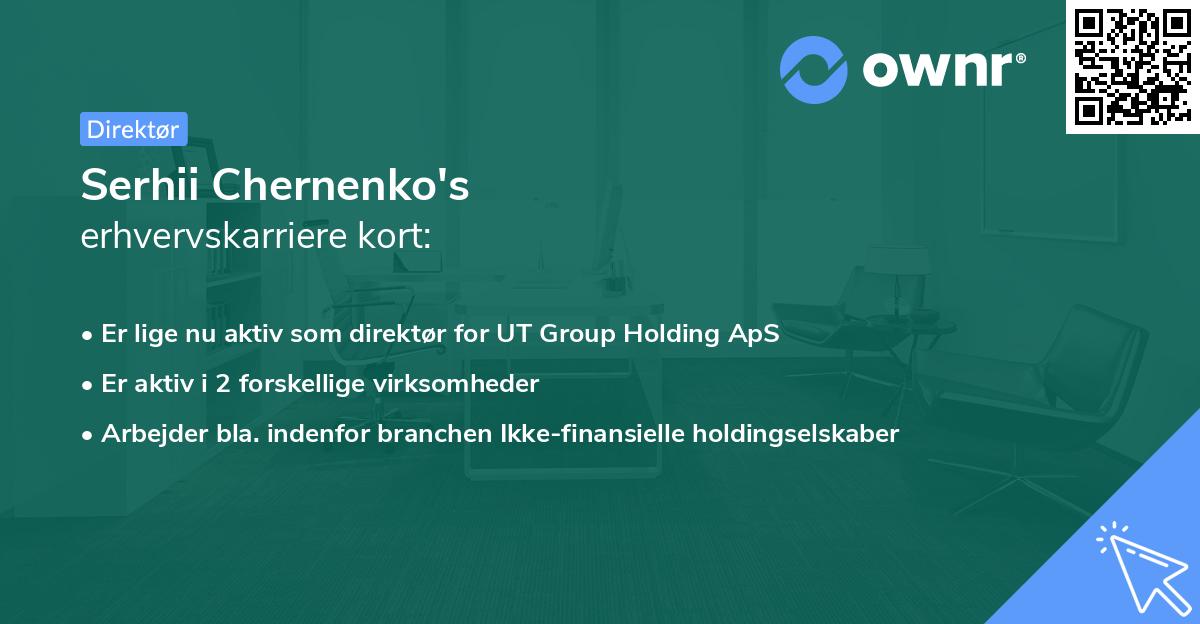 Serhii Chernenko's erhvervskarriere kort