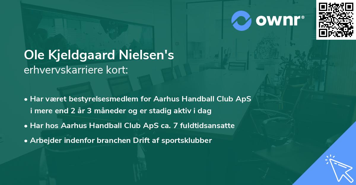 Ole Kjeldgaard Nielsen's erhvervskarriere kort