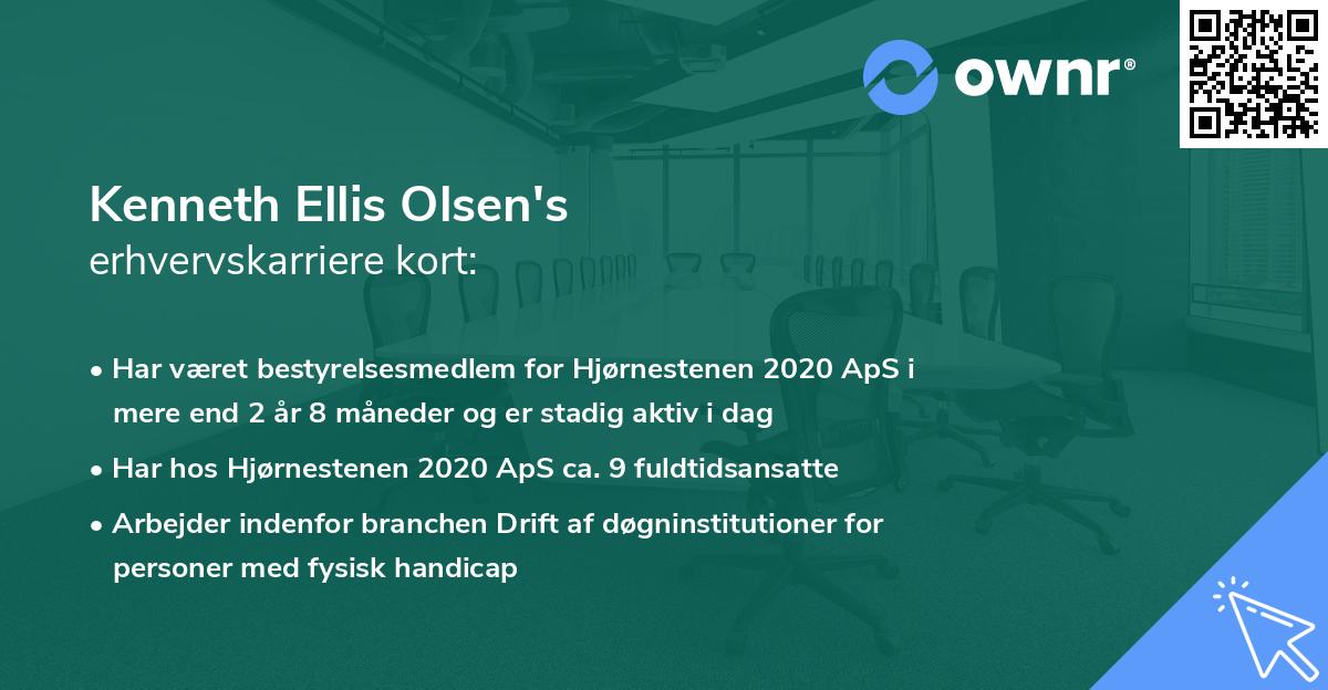 Kenneth Ellis Olsen's erhvervskarriere kort