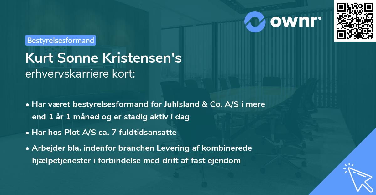 Kurt Sonne Kristensen's erhvervskarriere kort