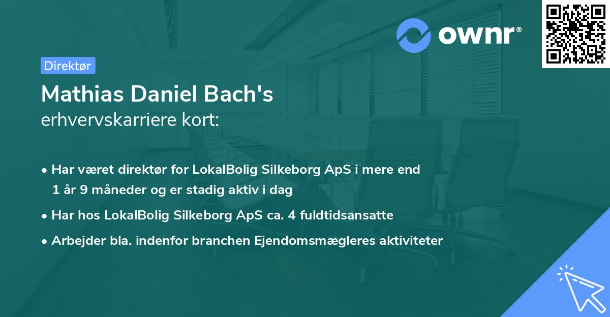 Mathias Daniel Bach's erhvervskarriere kort