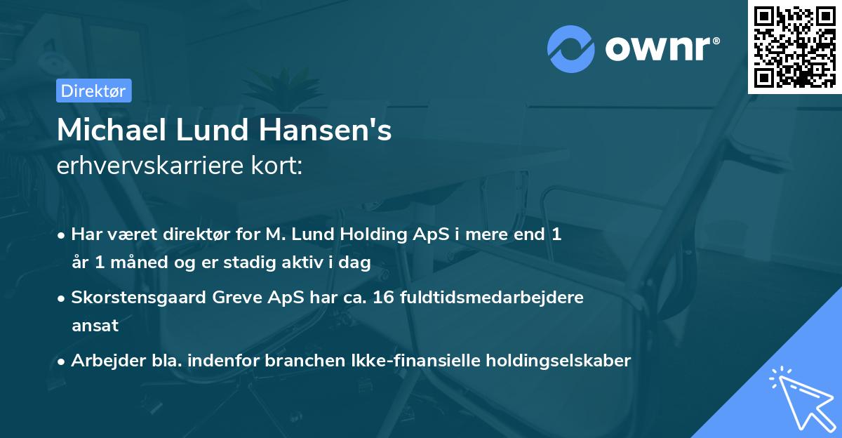 Michael Lund Hansen's erhvervskarriere kort