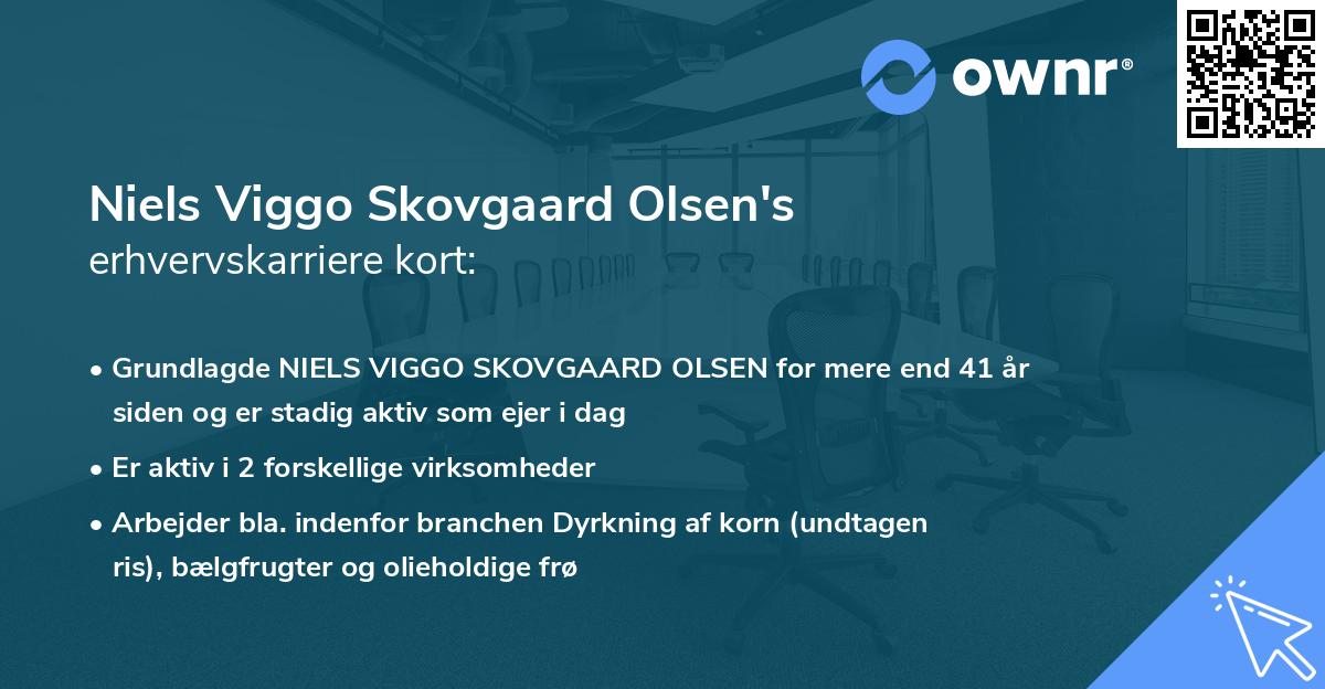 Niels Viggo Skovgaard Olsen's erhvervskarriere kort