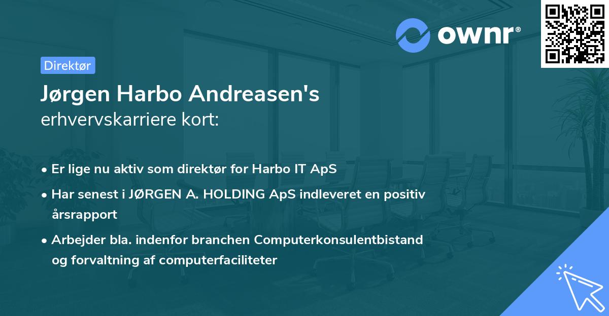 Jørgen Harbo Andreasen's erhvervskarriere kort