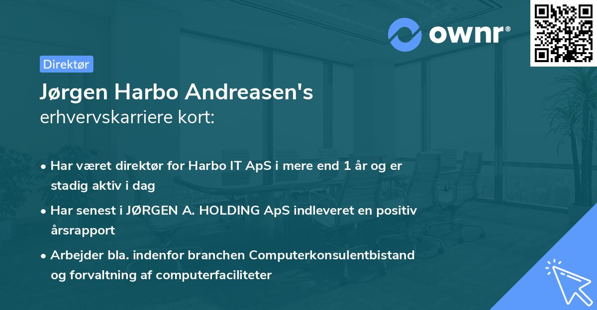 Jørgen Harbo Andreasen's erhvervskarriere kort