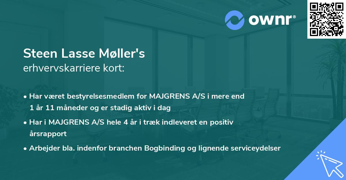 Steen Lasse Møller's erhvervskarriere kort