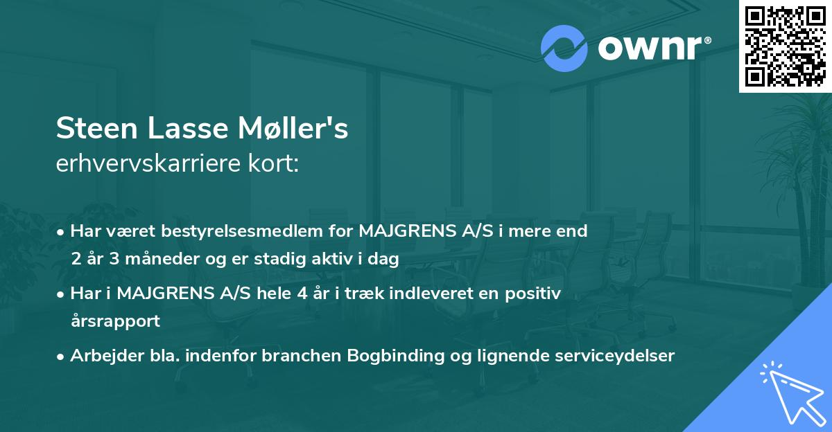 Steen Lasse Møller's erhvervskarriere kort