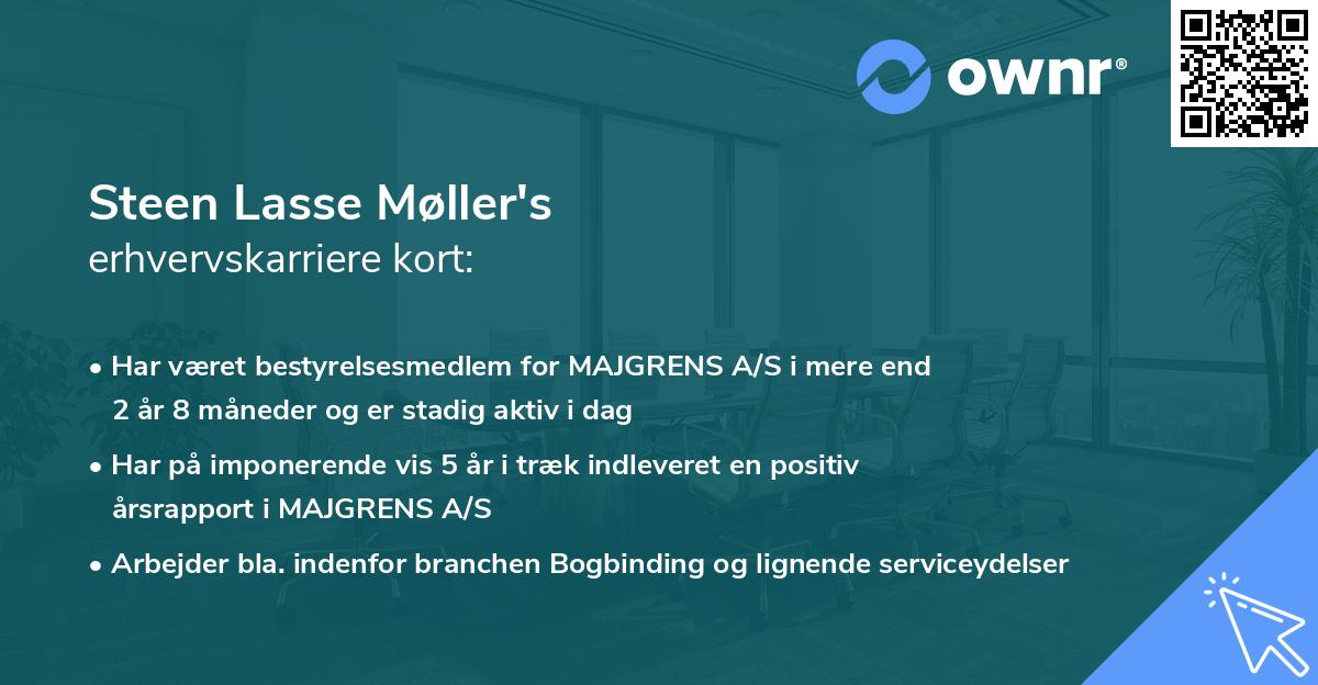 Steen Lasse Møller's erhvervskarriere kort
