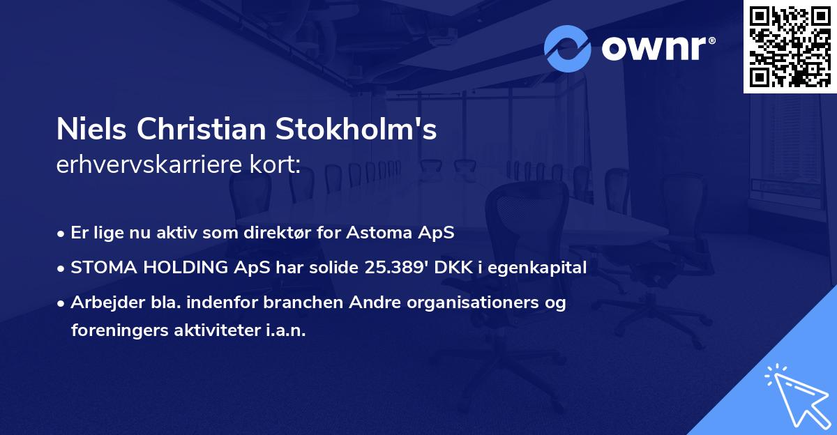 Niels Christian Stokholm's erhvervskarriere kort