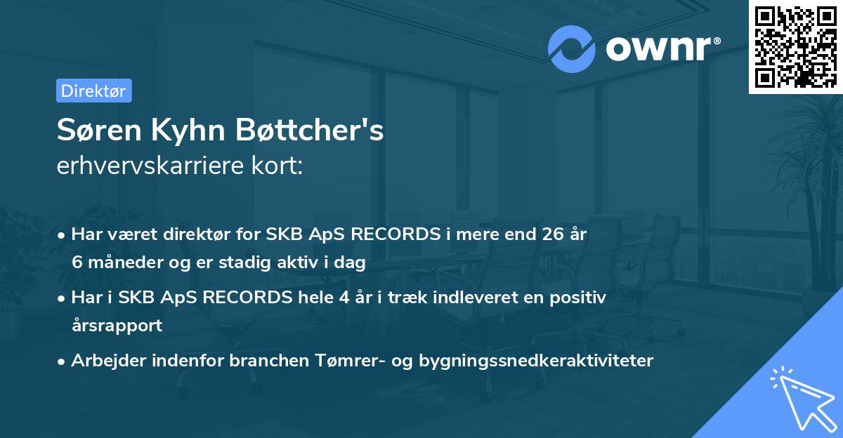 Søren Kyhn Bøttcher's erhvervskarriere kort