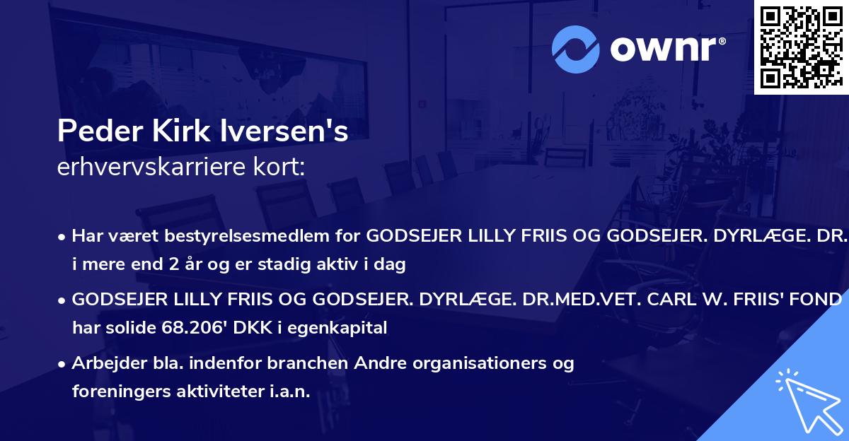 Peder Kirk Iversen's erhvervskarriere kort