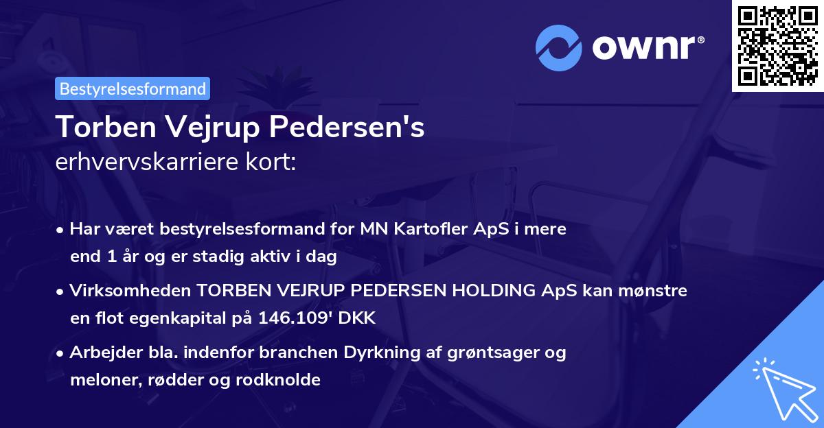 Torben Vejrup Pedersen's erhvervskarriere kort