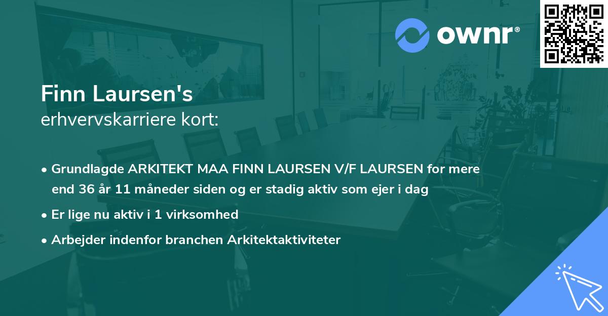 Finn Laursen's erhvervskarriere kort
