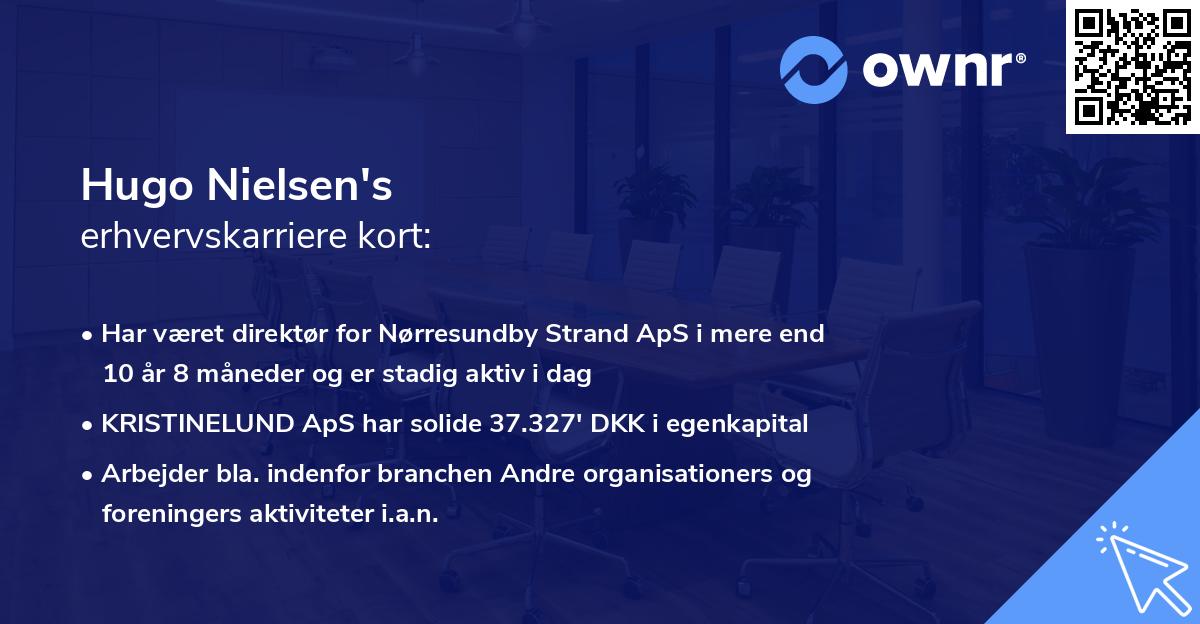 Hugo Nielsen's erhvervskarriere kort