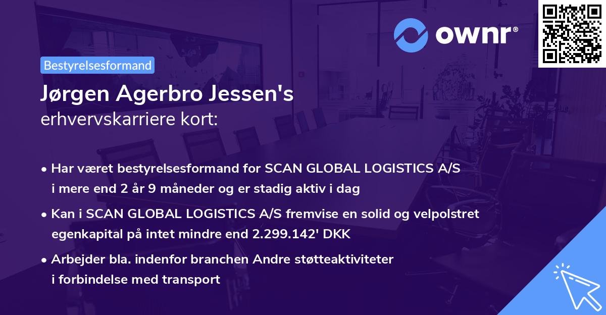 Jørgen Agerbro Jessen's erhvervskarriere kort