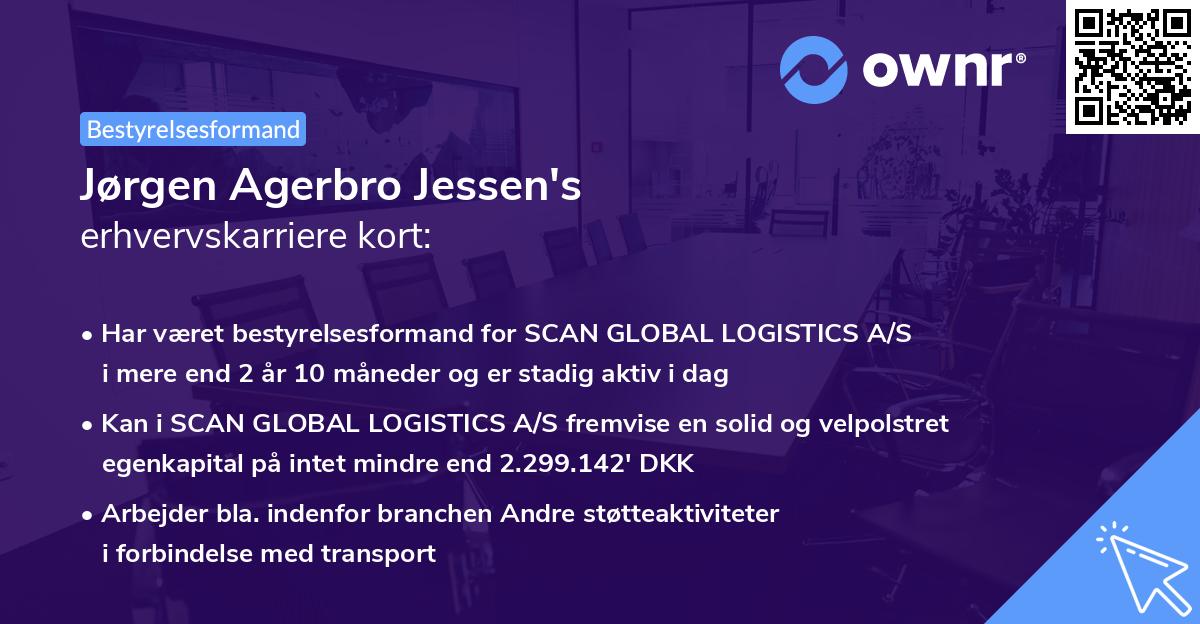 Jørgen Agerbro Jessen's erhvervskarriere kort
