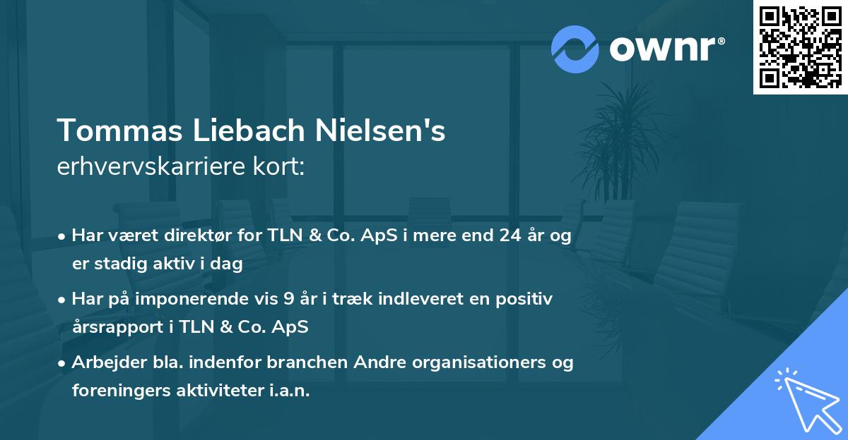 Tommas Liebach Nielsen's erhvervskarriere kort