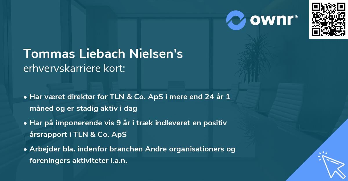 Tommas Liebach Nielsen's erhvervskarriere kort