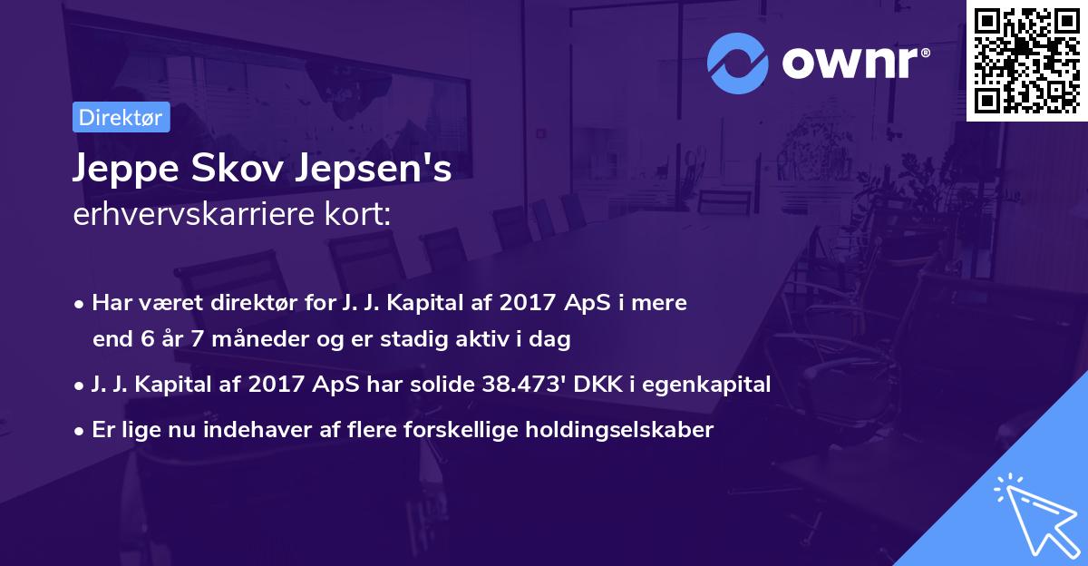 Jeppe Skov Jepsen's erhvervskarriere kort