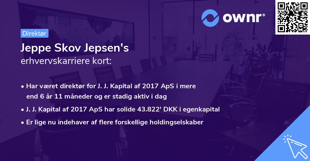 Jeppe Skov Jepsen's erhvervskarriere kort