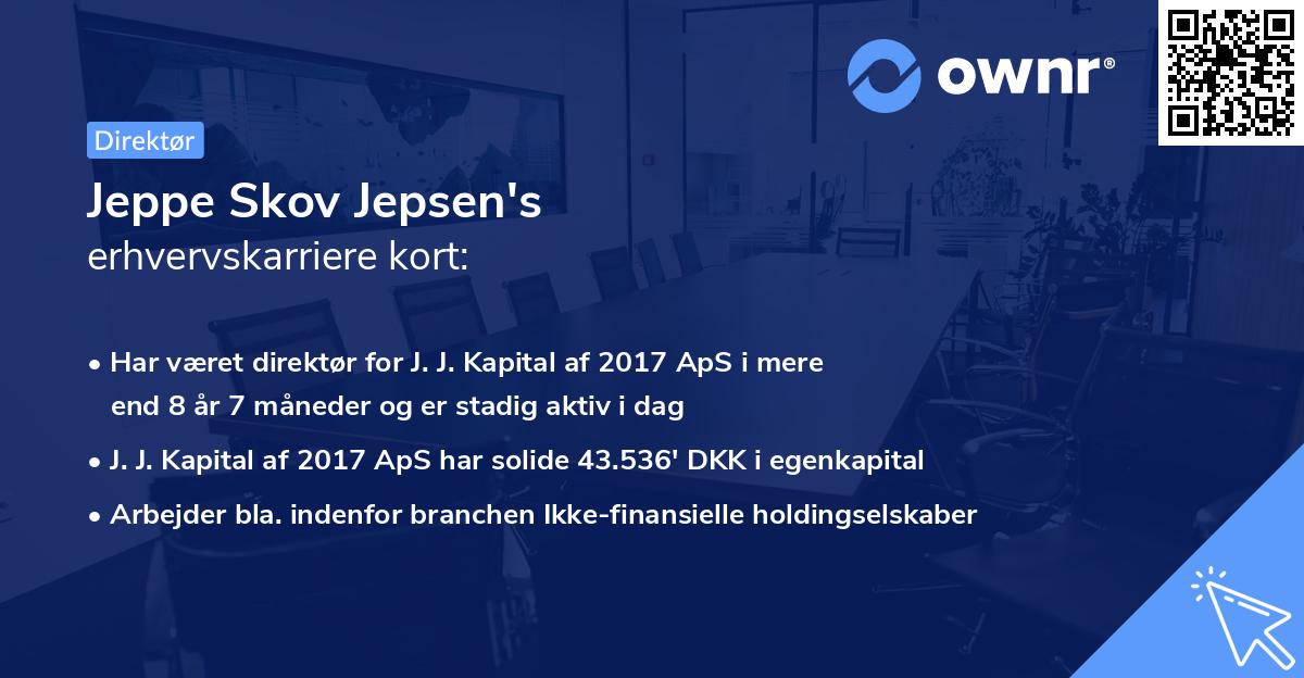 Jeppe Skov Jepsen's erhvervskarriere kort
