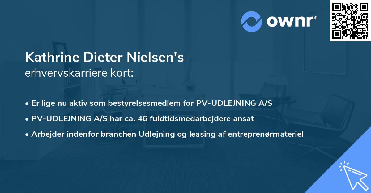 Kathrine Dieter Nielsen's erhvervskarriere kort