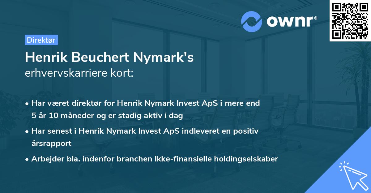 Henrik Beuchert Nymark's erhvervskarriere kort
