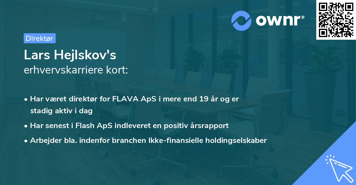 Lars Hejlskov's erhvervskarriere kort