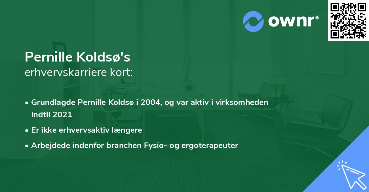 Pernille Koldsø's erhvervskarriere kort