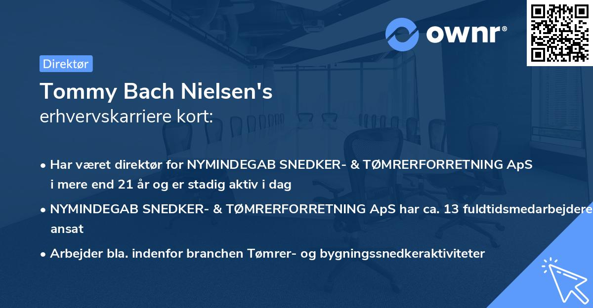 Tommy Bach Nielsen's erhvervskarriere kort