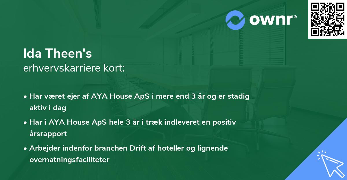 Ida Theen's erhvervskarriere kort
